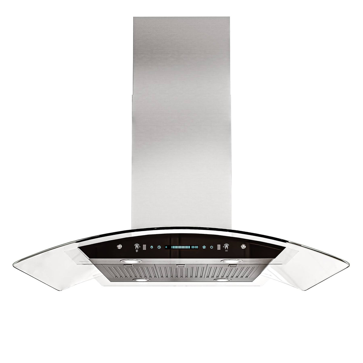 Onefly - 36 inches - Externally Vented - Island Range Hood - Stainless steel with glass