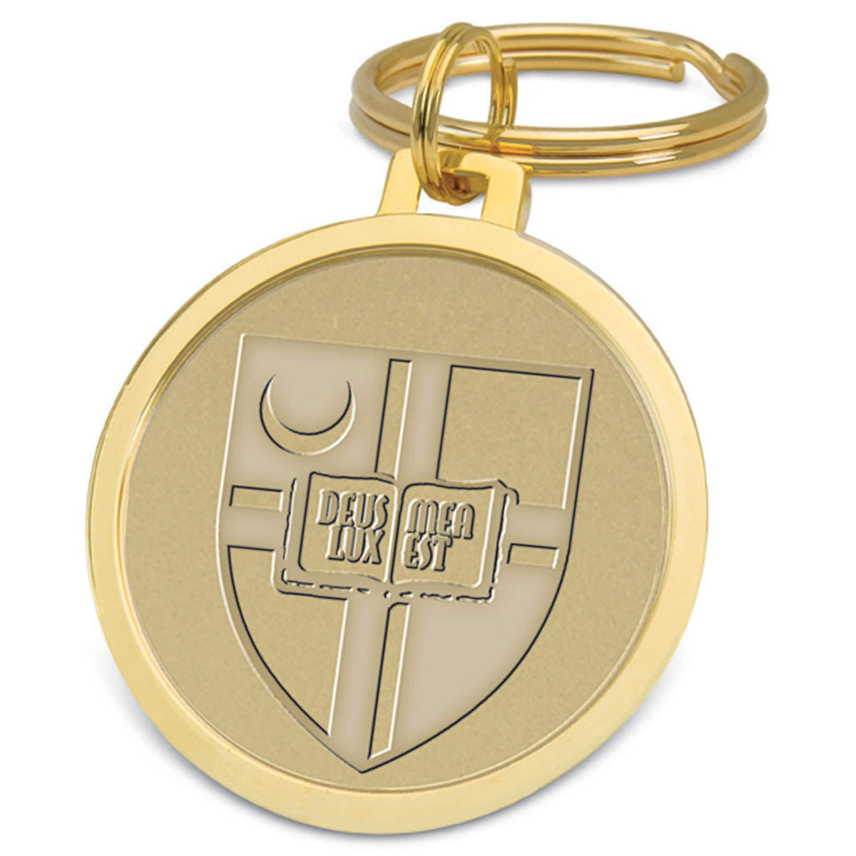 Jardine - Catholic University Cardinals Team Logo Split-Wire Key Ring - Gold