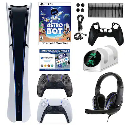 Sony - PS5 Digital Astrobot Console with Accessories Kit, Voucher & Extra Dualsense Controller