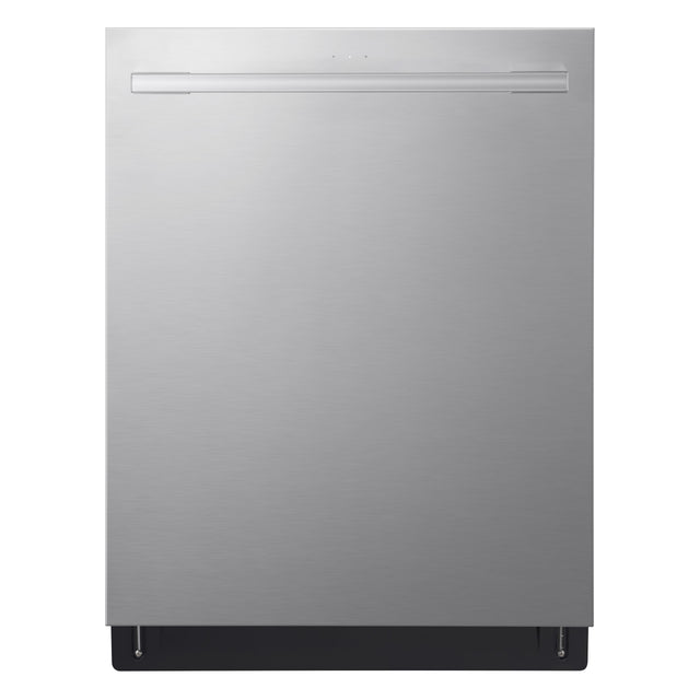 Front. LG - 24-in Top Control Smart Built-In Stainless Steel Tub Dishwasher with 3rd Rack, QuadWash Pro, and 46dBA - Stainless Steel.