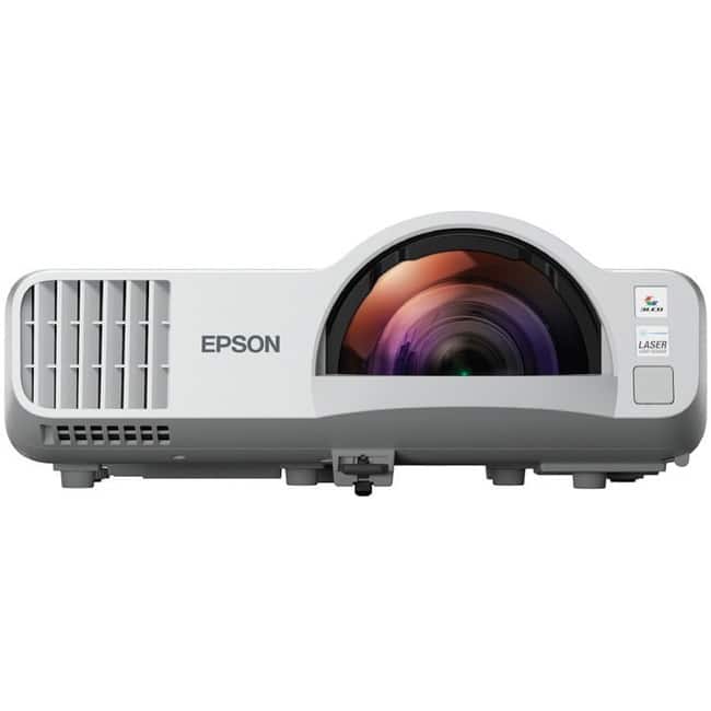 Epson - PowerLite L210SF Short Throw 3LCD Projector - 21:9 - Ceiling Mountable, Tabletop - 1920 x 1080 - Front - 1080p - White