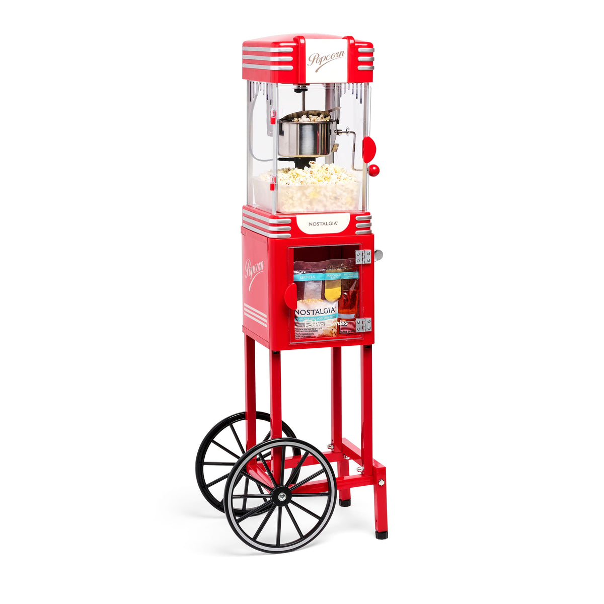Nostalgia - Retro 2.5-oz. Popcorn Cart - Red