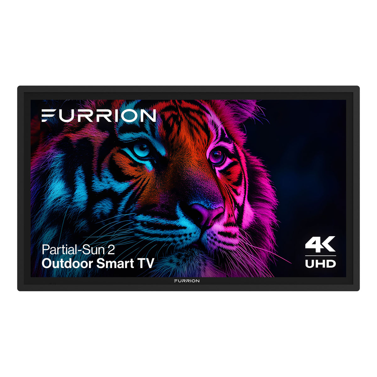 Furrion - Aurora 43" Partial-Sun 2 Outdoor Smart 4K LED Impact-Resistant Screen WiFi-Boosting Antennas 750 Nit