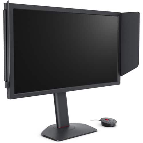 Front. BenQ - Zowie XL2586X+ 24.1" New Fast TN 600Hz Gaming Monitor 1000:1, 1080p, DyAc 2, Side Shields, Height, HDMI & DisplayPort - Black.