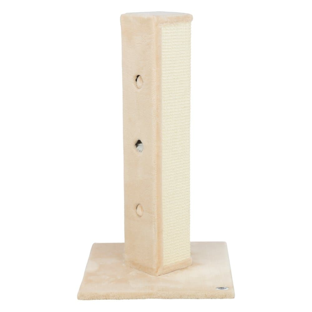 TRIXIE - Soria Plush & Sisal Square Scratching Posts, Cat Toys for Hunting - Beige