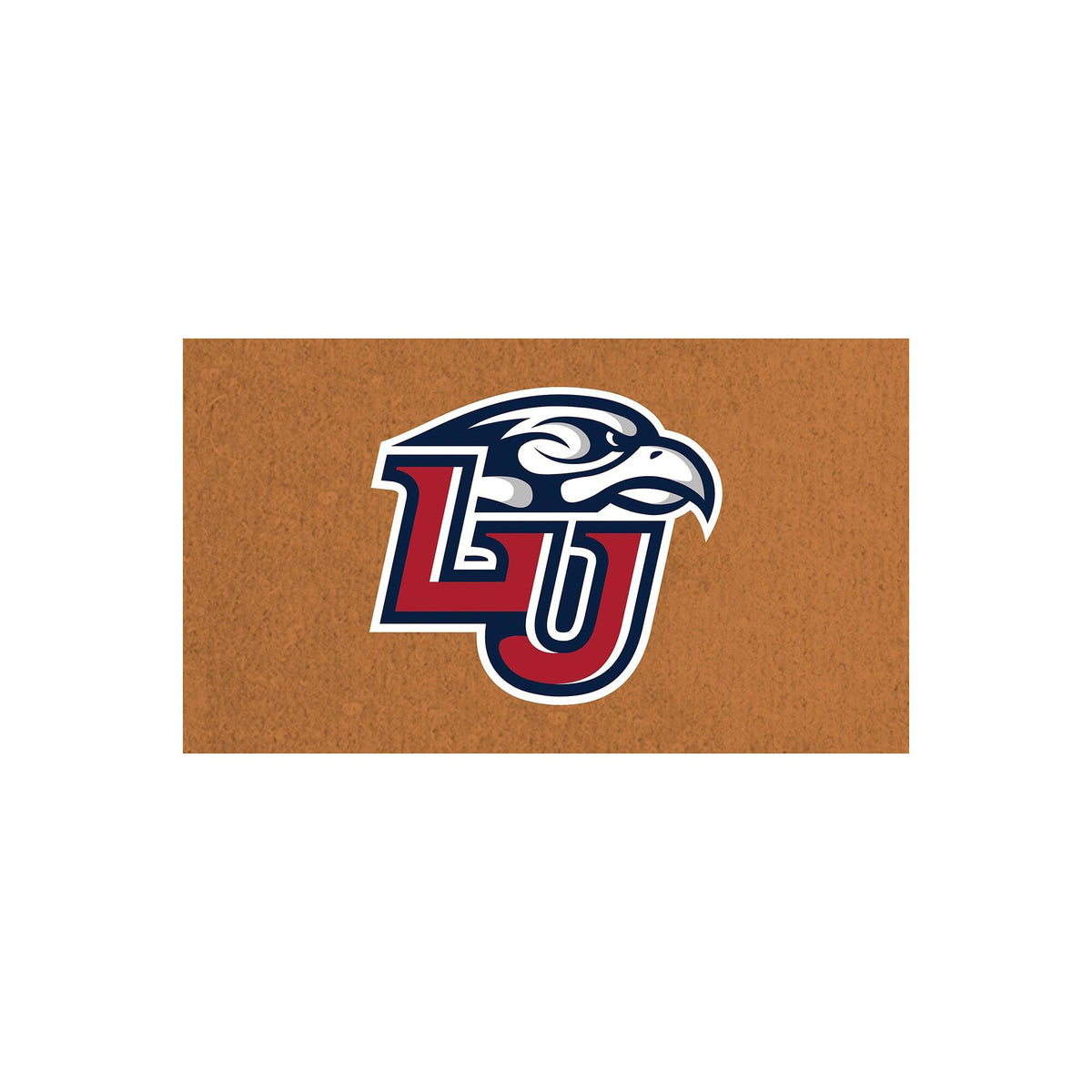 Evergreen Enterprises - Liberty Flames 28" x 16" Team Logo Outdoor Coir Mat - Multicolor