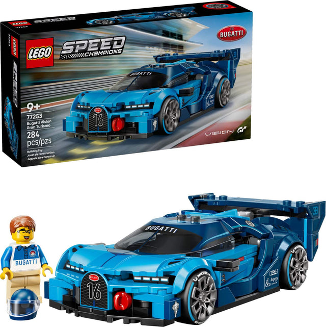 ! PEEEU LEUO. - 2 SPEED LE00 LEGO CHAMPIONS I BUBATTI SUTED 9+ 77253 Bugatti Turismo Vision 16 Gran 284 pcs/pzs Building Toy Joven de construction pare Consirulr Juguete EE BUGATTI VISION Gl BUGATTI TTI B BUGATTI FICATO 16 v- MICKELL 3 () de Apray .. UA u