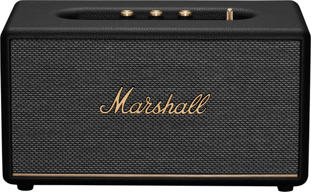 Front. Marshall - Stanmore III Bluetooth Home Speaker with Bass / Treble / Volume Controls and 3.5 mm Auxiliary / RCA Inputs - Black.
