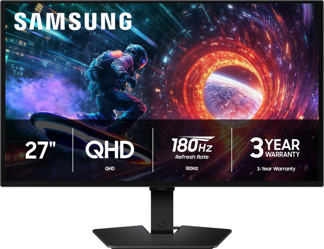 SAMSUNG  
27" QHD  
180Hz Refresh Rate  
3-Year Warranty