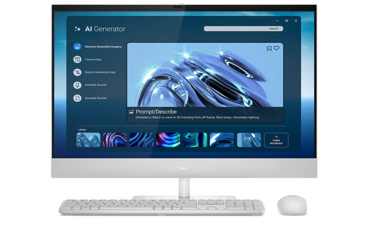 Dell - EC27260 27" All-in-One Copilot+ PC - FHD Touch Display - Intel Core Ultra 7 355, 64GB RAM, 4TB SSD, Windows 11 Pro - Light Ash