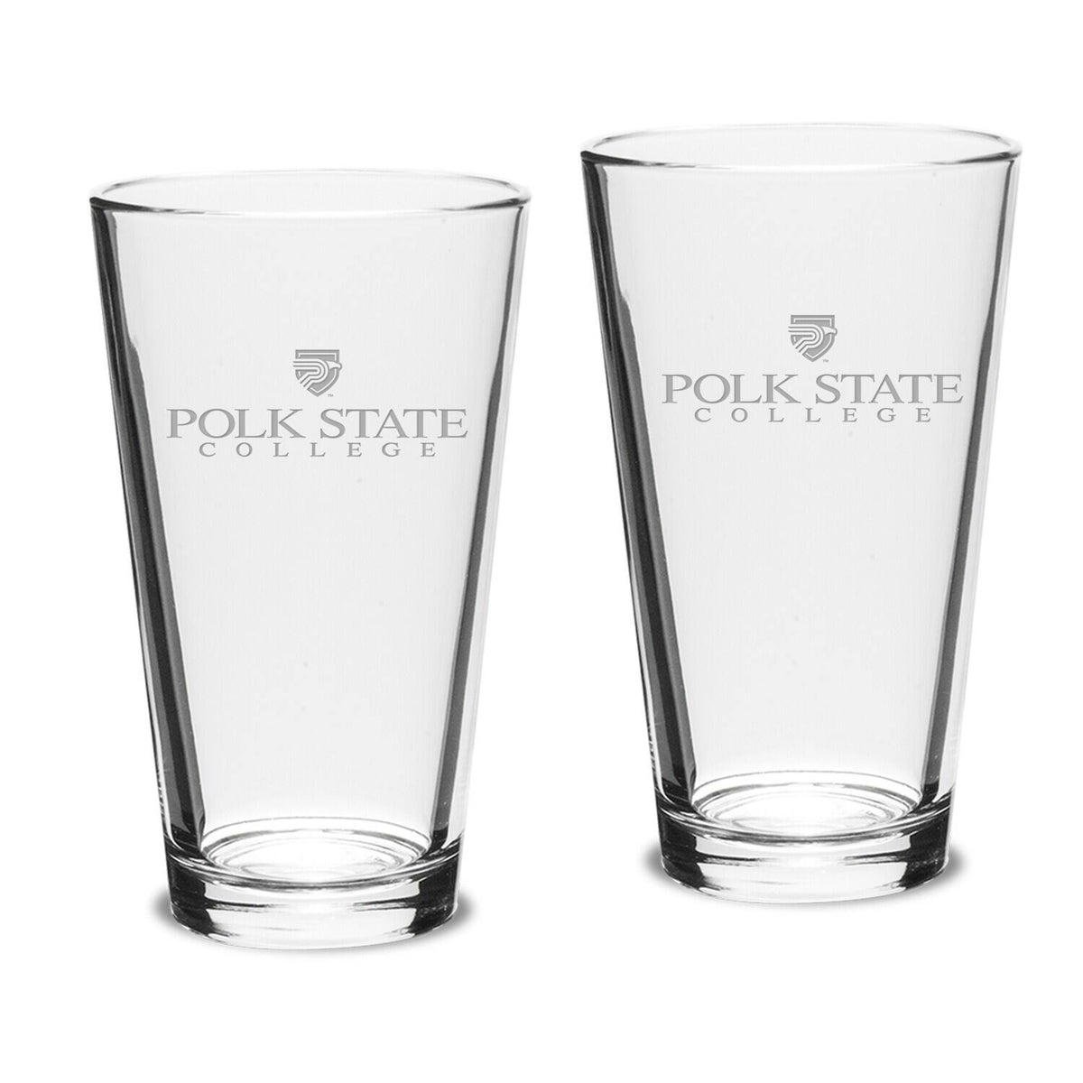 Jardine - Polk State College Eagles 16oz. Two-Piece Classic Pub Glass Set - Multicolor