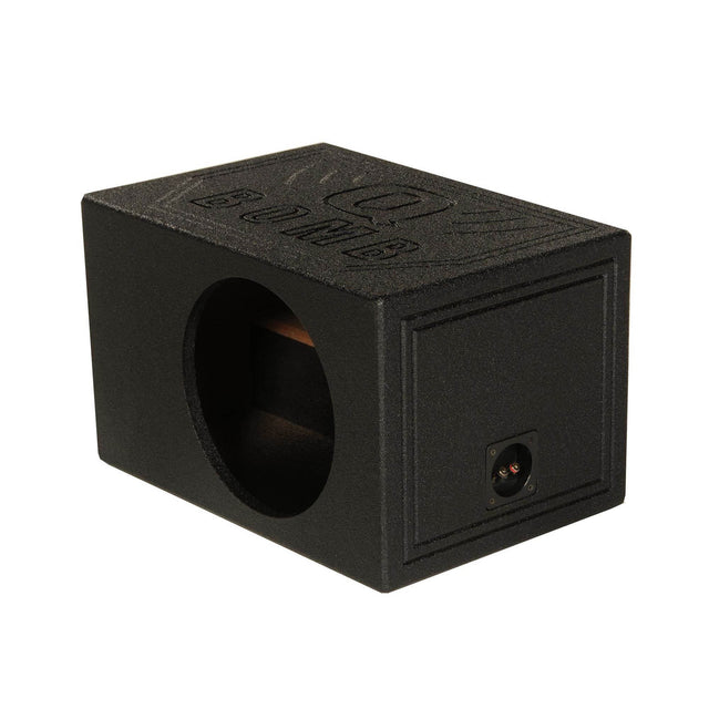 Front. QPower - QPower QBOMB12VL Single 12" Vented Ported Car Subwoofer Sub Box Enclosure QBOMB - Black.