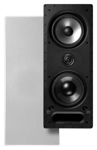 Front. Polk Audio - 6.5" 3-Way In-Wall Loudspeaker (Each) - White.