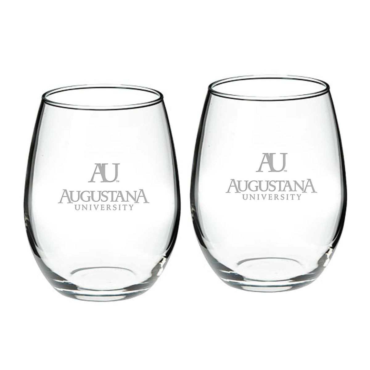 Jardine - Augustana Vikings 21oz. 2-Piece Stemless Wine Glass Set - Multicolor