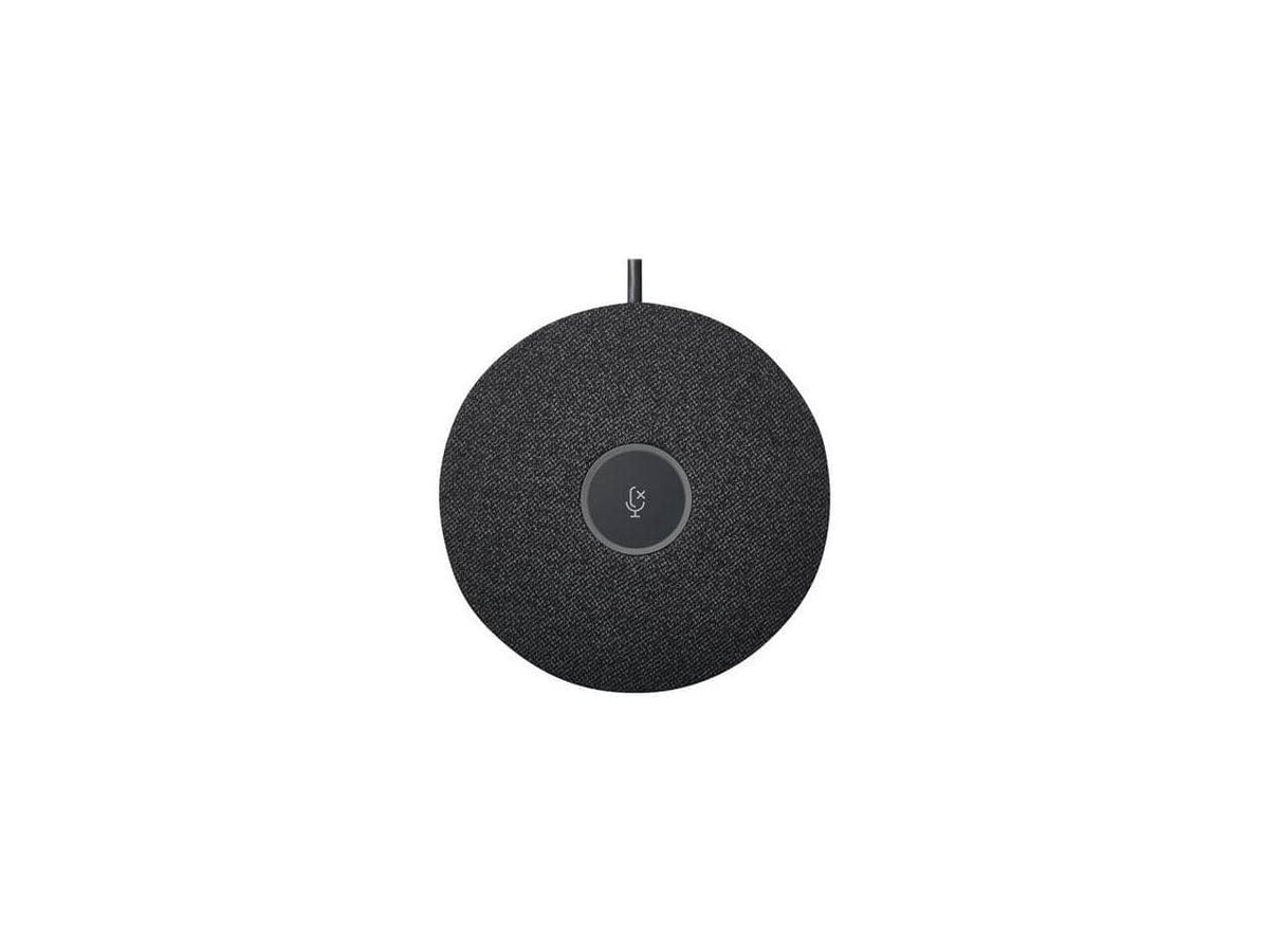 Logitech - Rally Mic Pod, Modular Microphone for Rally, Rally Bar and Rally Bar Mini | 989-000430 - Black