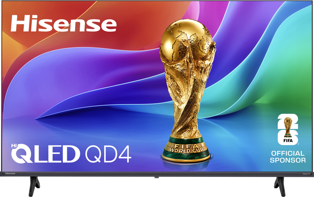 Hisense Hi QLED QD4 Hisense FIEA WORLD CUP TM & FIFA 1 OFFICIAL SPONSOR TV