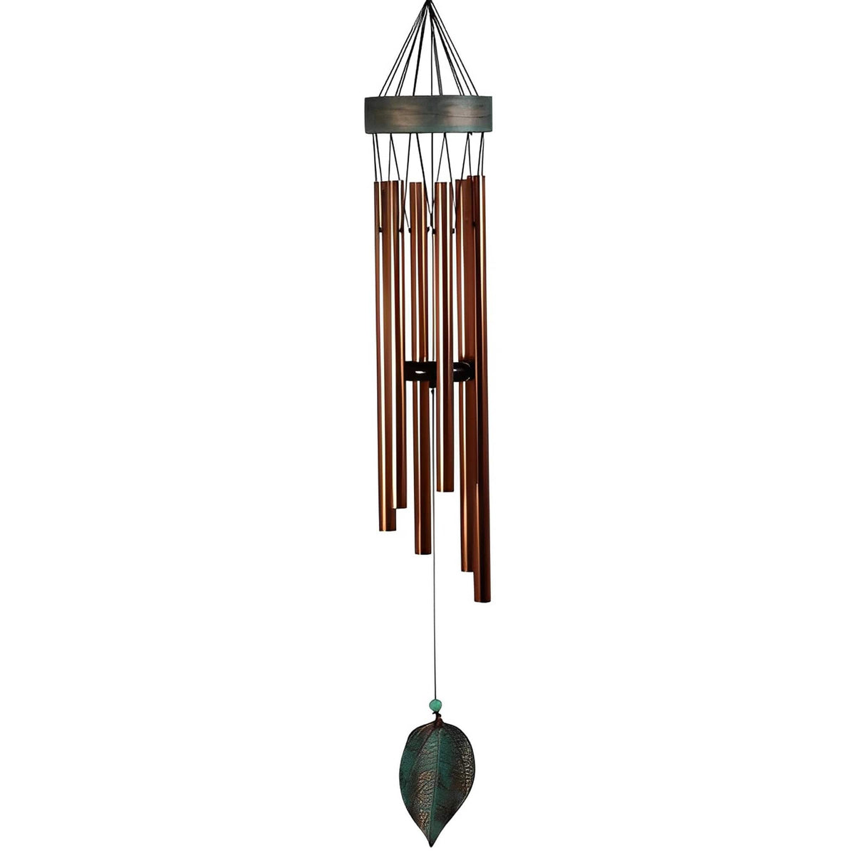 FC Design - 39.5" Long Metal Gold Wind Chime Outdoor Patio or Garden Hanging Decoration