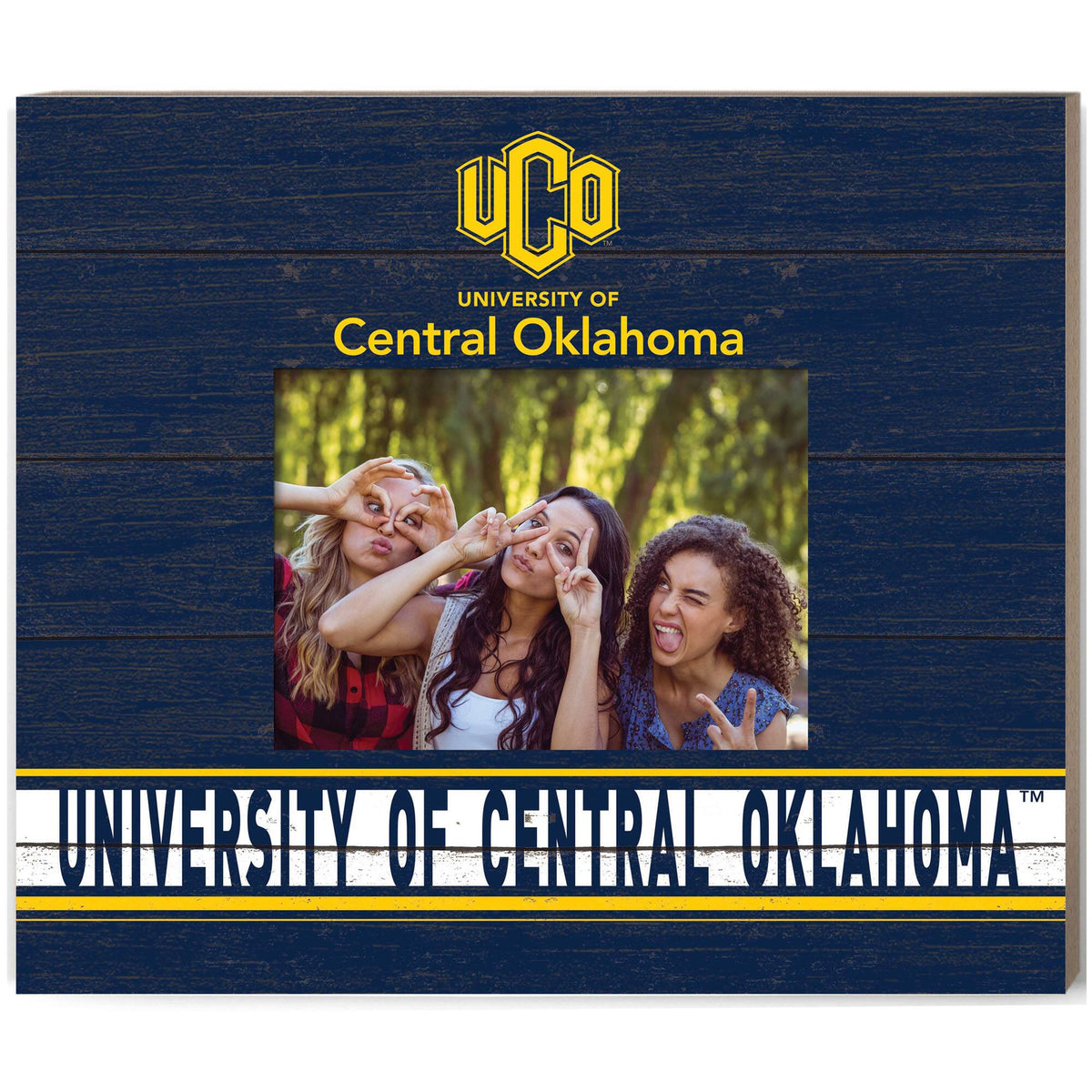 Jardine - Central Oklahoma Bronchos 11" x 13" Team Spirit Scholastic Picture Frame - Navy