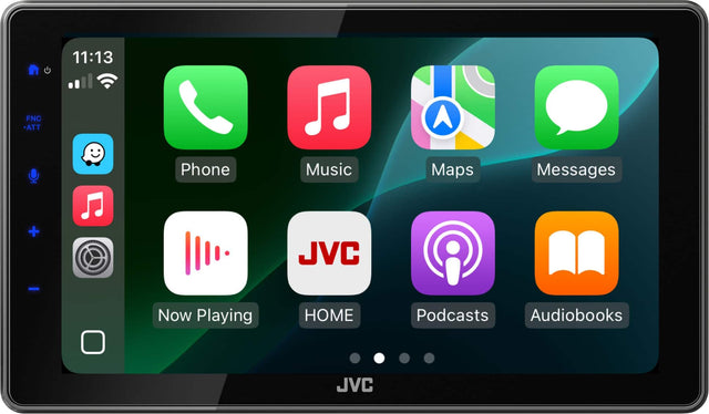 11:13  
FNC - ATT  

Phone  
Music  
Maps  
Messages  
Now Playing  
HOME  
Podcasts  
Audiobooks  

JVC