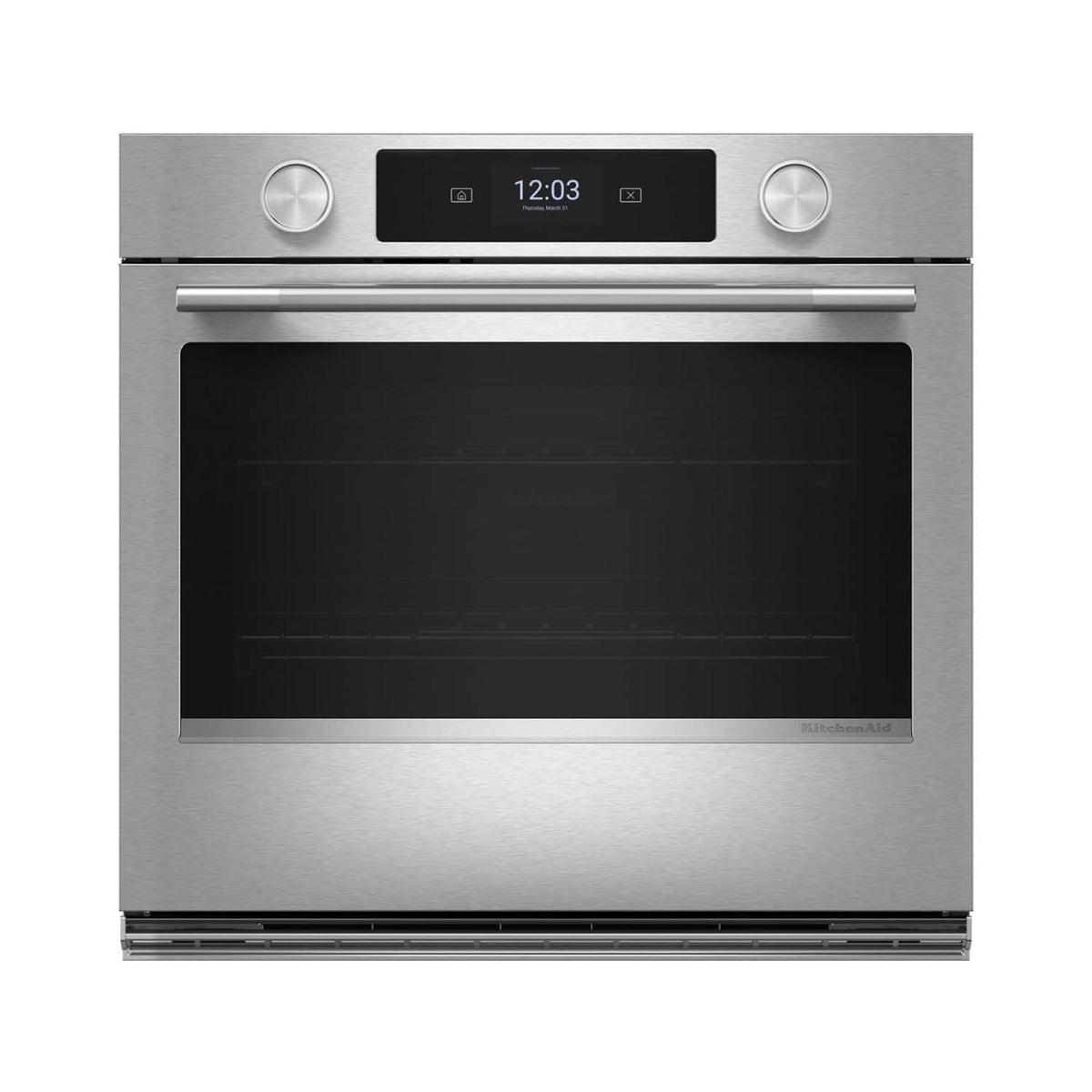 KitchenAid - 27 inch Smart Built-In Electric Single Wall Oven with Assisted Cooking Modes - Stainless Steel