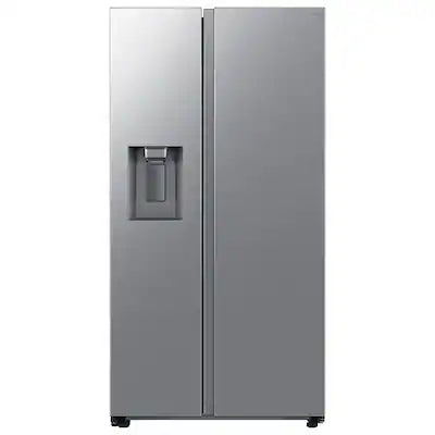 Samsung - 36 in. Wide Bespoke AI 27 cu. ft. Side-by-Side Refrigerator with Sphere Ice and External Water & Ice Dispenser