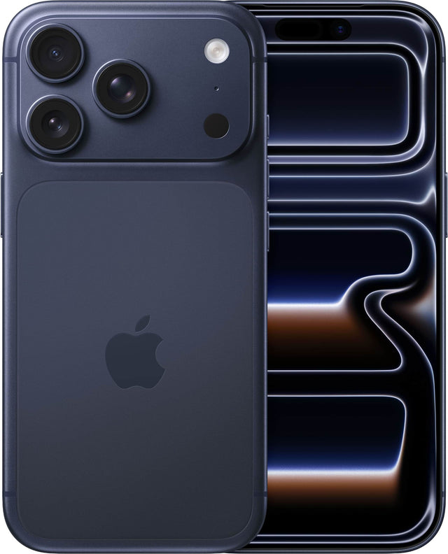 Front. Apple - iPhone 17 Pro 256GB - Deep Blue.
