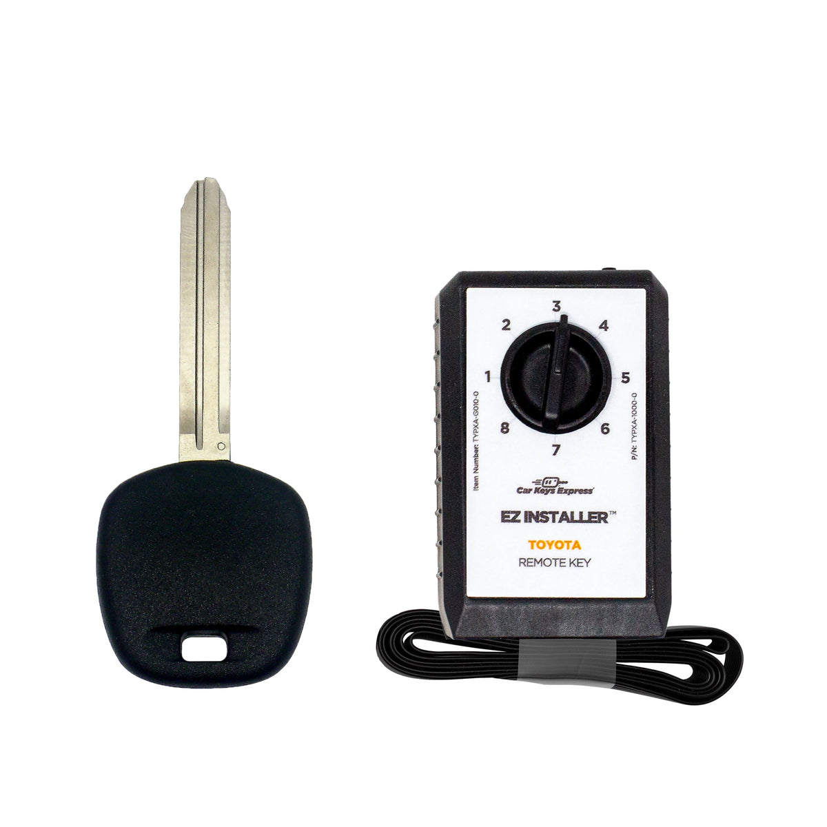 Car Keys Express - Toyota Simple Key - Transponder Key and programming device - Black