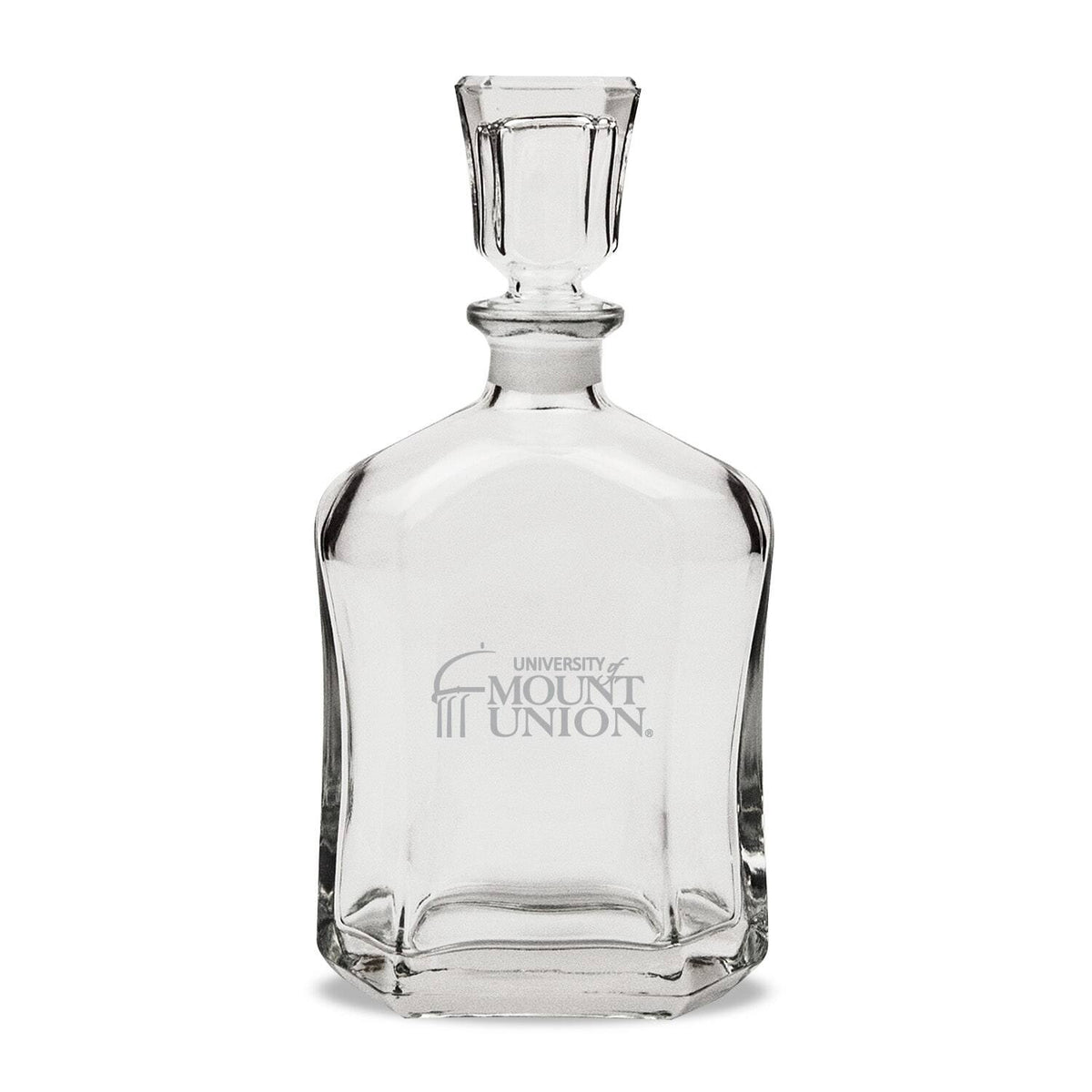 Jardine - Mount Union Purple Raiders 23.75oz. Crystal Whiskey Decanter - Multicolor