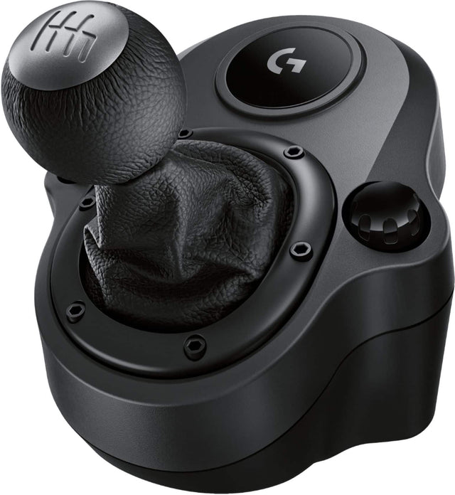 Front. Logitech - Driving Force Shifter for Xbox Series X|S, Xbox One, and PlayStation 4 & 5 - Black/Silver.