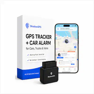 ShadowGPS - ShadowAuto OBD-II GPS Tracker for Cars & Trucks - Plug-In Vehicle Tracking Device with Real-Time Alerts & App
