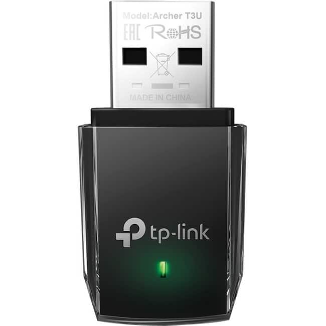 TP-Link - Archer T3U - IEEE 802.11ac Dual Band Wi-Fi Adapter for PC Desktop/Notebook - USB 3.0 - 1.27 Gbit/s - 2.40 GHz - Unknown
