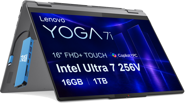 Lenovo YOGA 7i 16" FHD+ TOUCH Copilot+PC  
Intel Ultra 7 256V  
16GB | 1TB