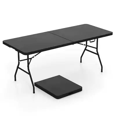 Costway - 6' Folding Table Portable Plastic Indoor Outdoor Picnic Party Dining Camp Tables