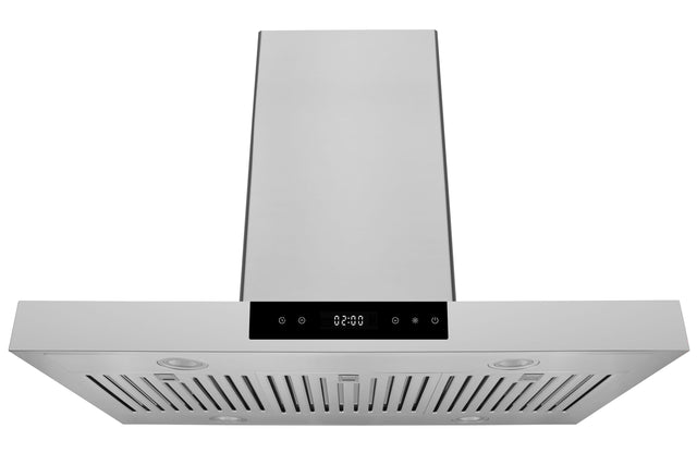 Front. Hauslane - Hauslane | 30" Island Range Hood 800 CFM - Convertible Stainless Steel Contemporary Vent Hood with Powerful Suction - Stainless steel.