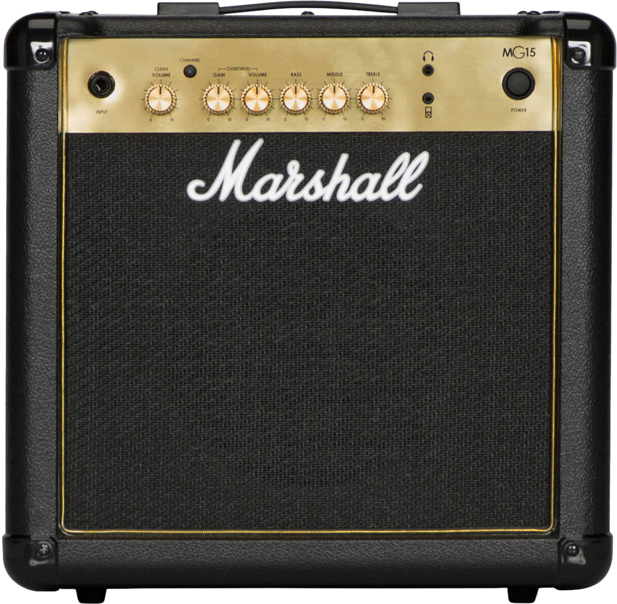 Marshall - MG15G 15W Combo Guitar Amp with Clean / Gain Channels and 3-band EQ - Black