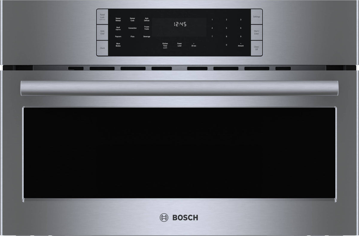 Bosch - Benchmark Series 1.6 Cu. Ft. Convection Built-In Microwave with Sensor Cooking - Stainless Steel