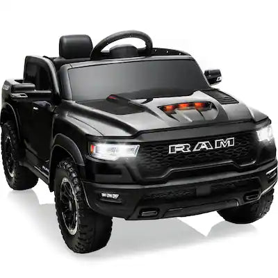 FIRST RIDE ON - 12V Licensed Ram 1500 Ride on Toy for Kids, Toddler Ride on Pickup Truck with Remote Control, Electric Car for Kids