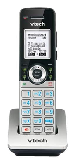 Angle. VTech - CM18045 DECT 6.0 Cordless Expansion Handset Only - Silver.