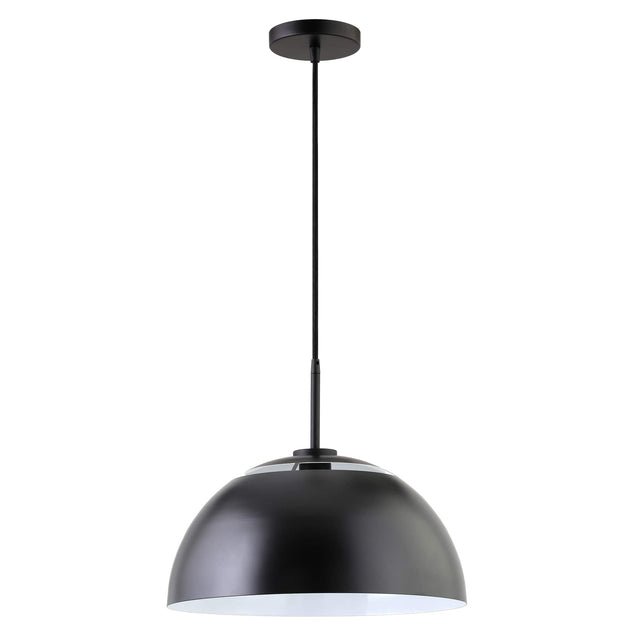 Front. Hudson&Canal - Jordyn Pendant Light - Matte Black.