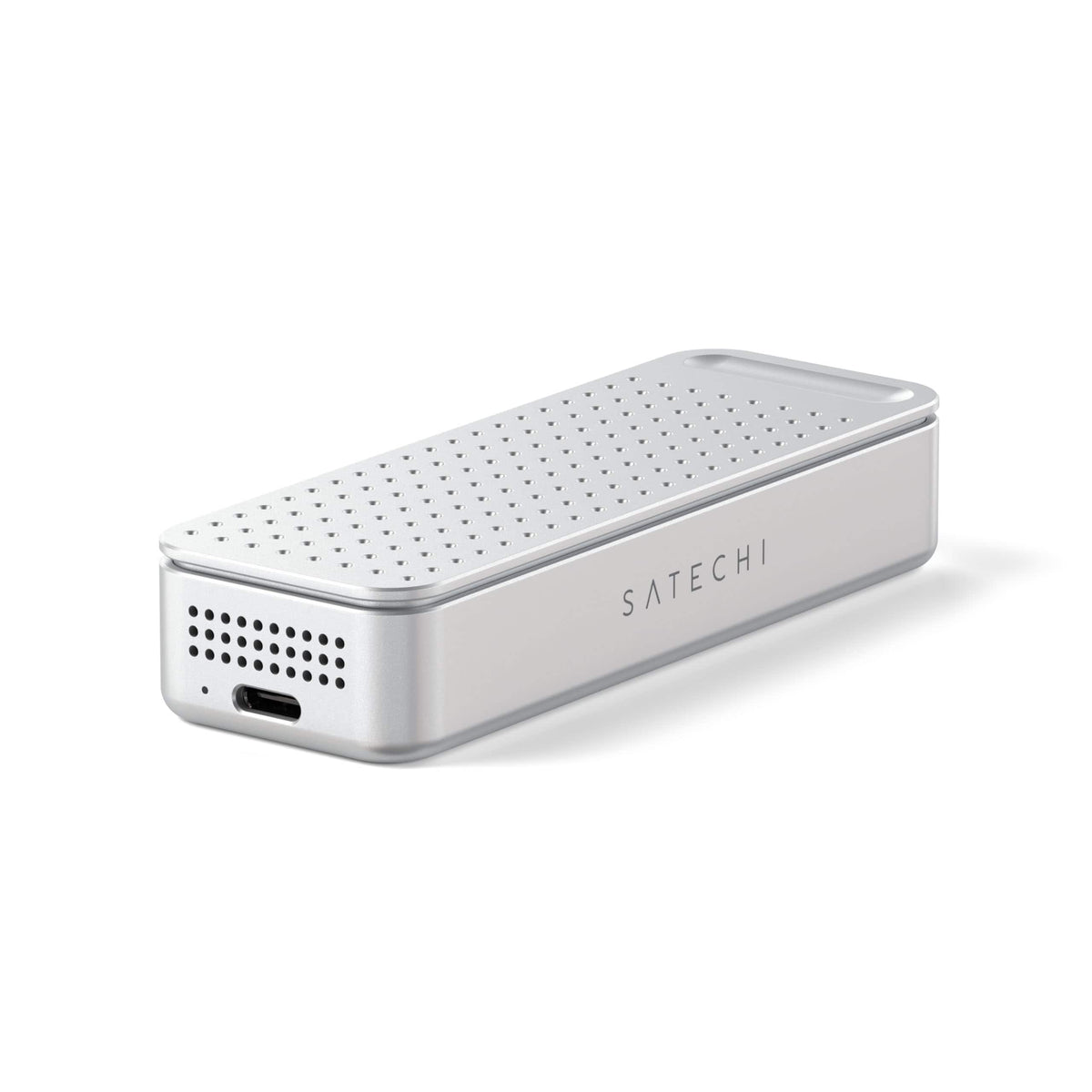 Satechi - DotDisk 80Gbps M.2 NVMe SSD Enclosure with Active Cooling and Ultra-Fast USB4 V2 Data Transfer - Silver