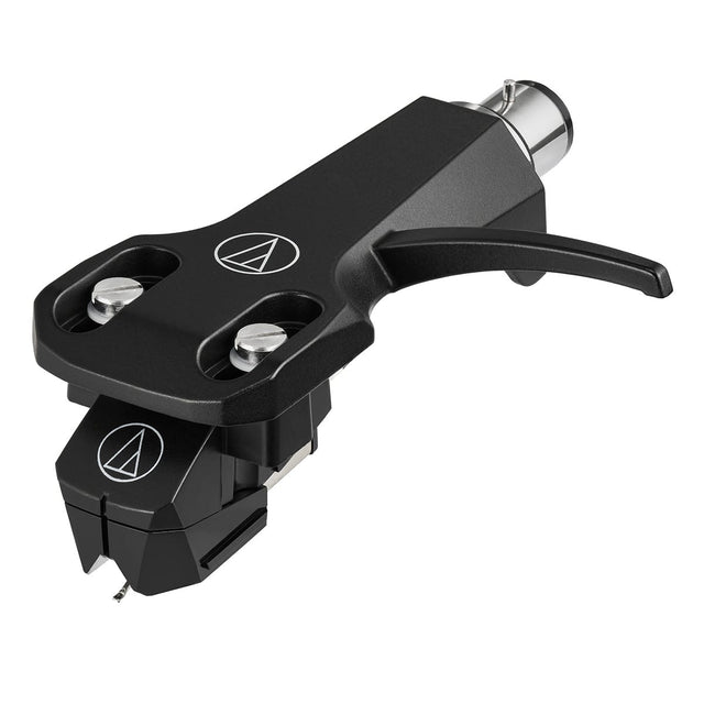 Front. Audio-Technica - Audio-Technica AT‑VM95E/BK Dual Moving Magnet Cartridge & Headshell - Black.
