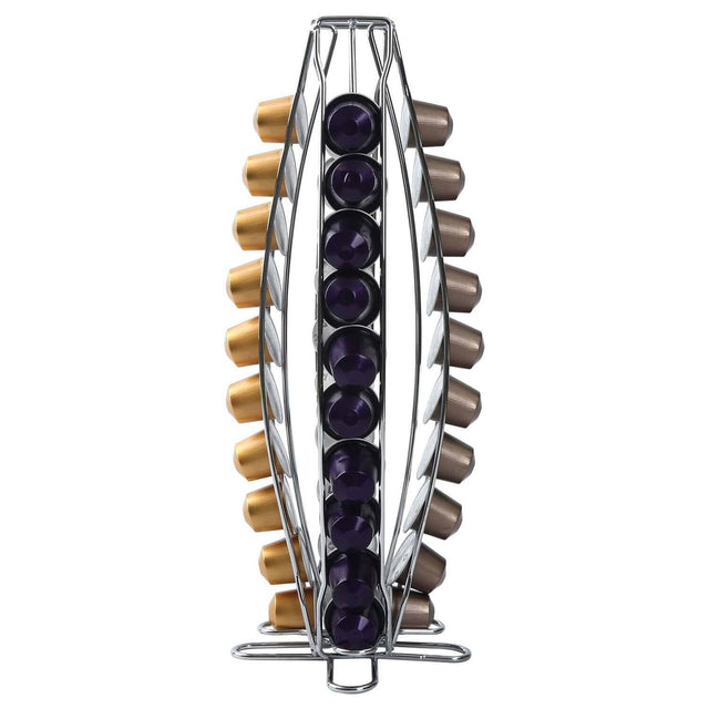 Front. Hansmart - LORENA COFFEE POD SHELVES Holder Rotating Rack Coffee Capsule Stand Storage Shelve Organization Holder.