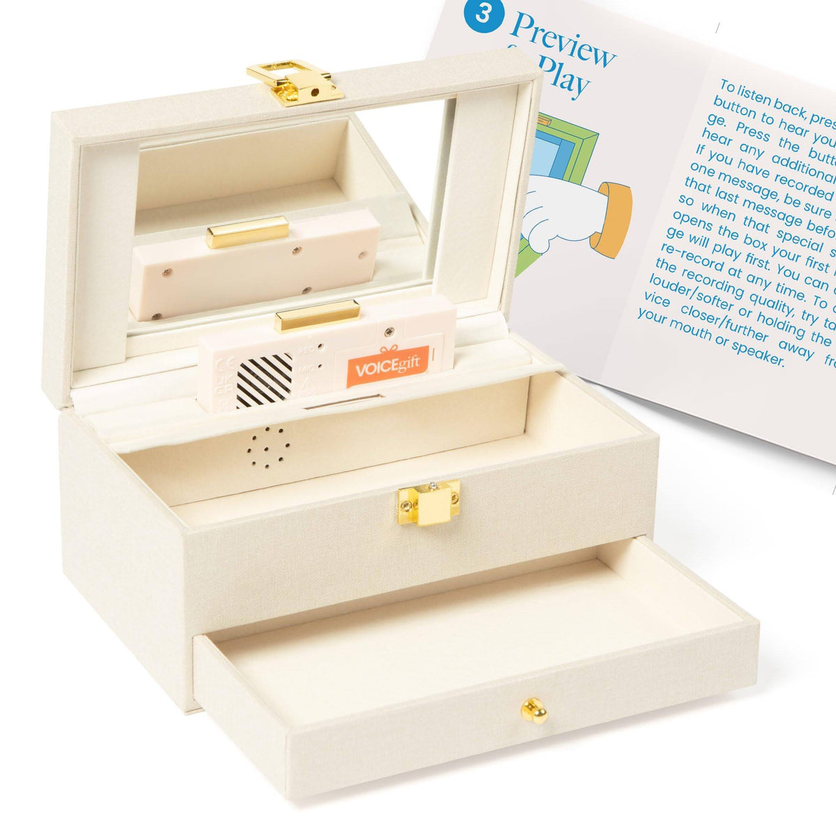 VoiceGift - Recordable Memory Box - Natural
