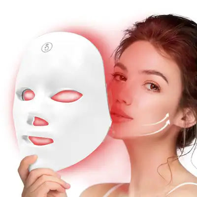 Morfone - 7-Color Wireless Red Light Therapy Mask Home Skincare Beauty Device Holiday Gift