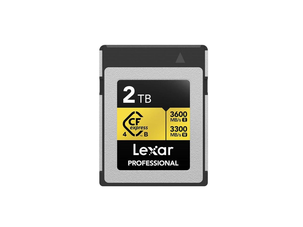 Lexar - 2TB Professional GOLD CFexpress - 4.0 Type B Card    LCXEXP4002T-RNENG