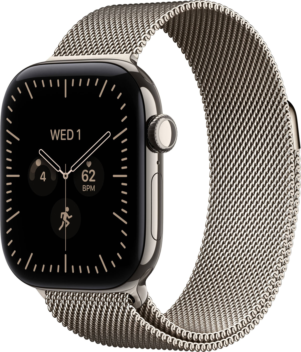 Apple Watch Series 12 (GPS + Cellular) 42mm Titanium Case with Natural Milanese Loop - Natural (Verizon) - (2026)