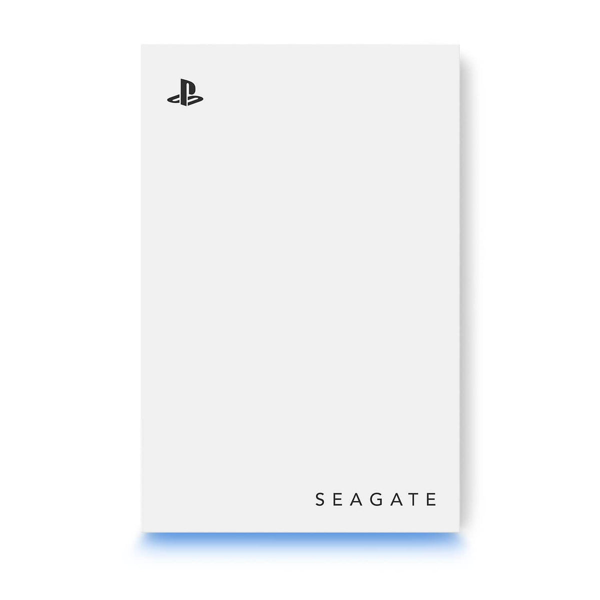 Seagate - Game Drive for PlayStation Consoles 2TB External USB 3.2 Gen 1 Portable Hard Drive with Blue LED Lighting - White
