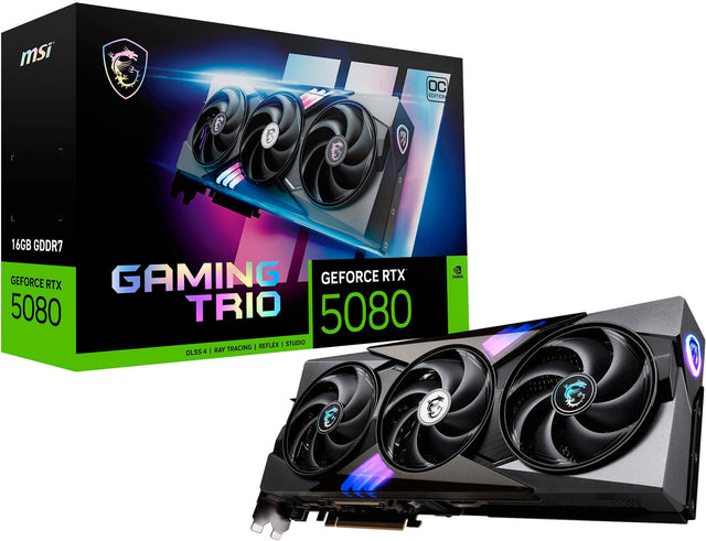 MSI OC Gaming GeForce RTX 5080 Trio 5080 Reflex 16GB GDDR7 GAMING GEFORCE RTX 5080 Trio 5080 Reflex I Studio Ray Tracing | DLSS 4 | -USAL 7