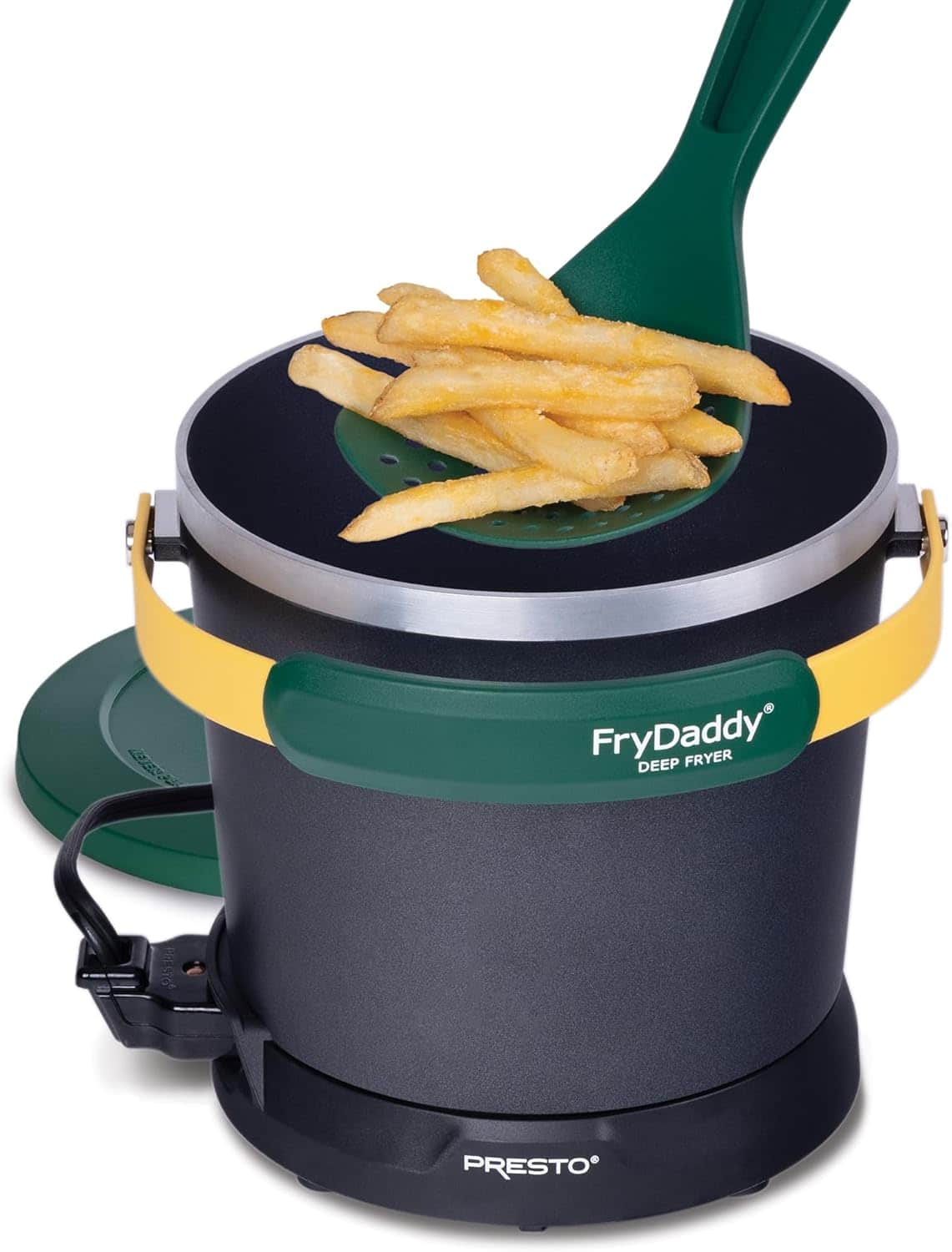 Presto - 05427 Green Gold Frydaddy Deep Fryer - Black