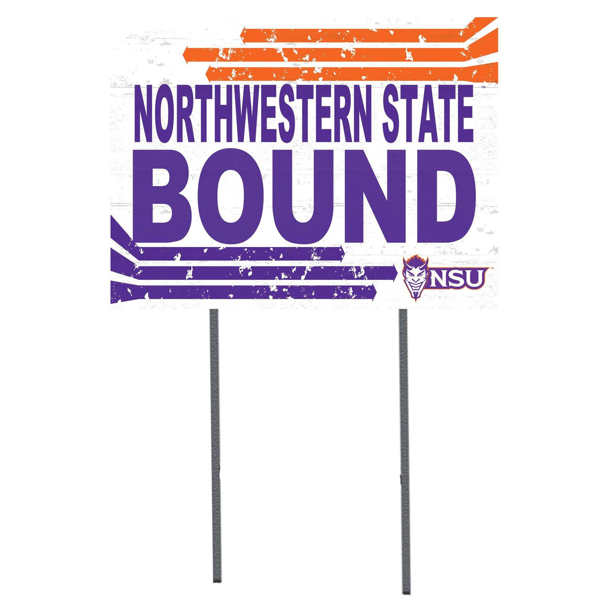 Jardine - Northwestern State Demons 18" x 24" Team Yard Sign - White